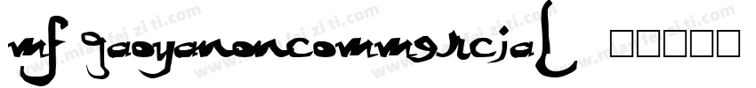 MF GaoYaNoncommercial字体转换